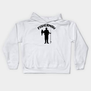 Fisherman Funny Fishing Kids Hoodie